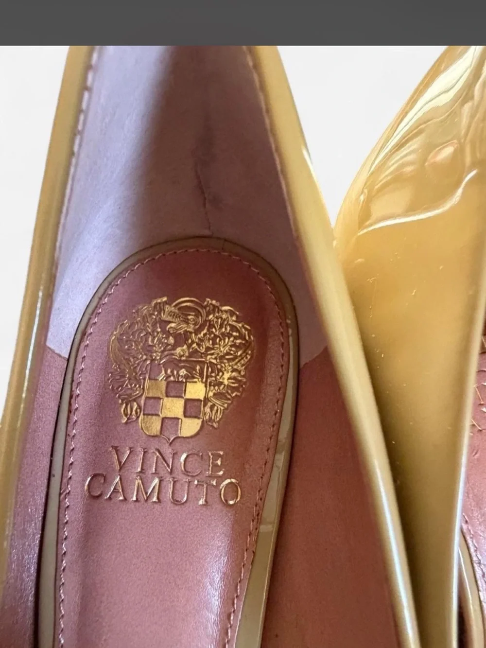 Patent Peep-Toe Pumps in Nude